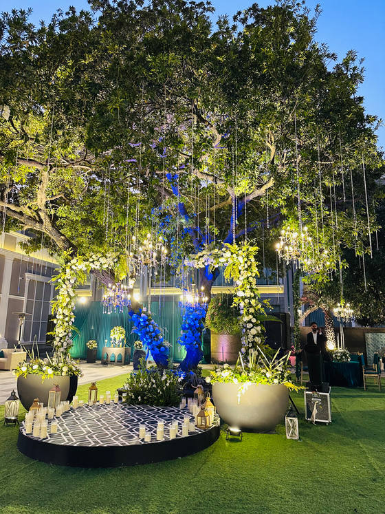 Jaya & Nikunj: reception décor